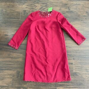 Kate Spade Scallop Grommet Shift Dress sz 2